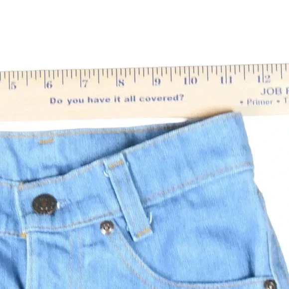 Vintage 70s Big E Levis Barnstormer Bellbottoms Pintuck Flare Denim Jeans22 in